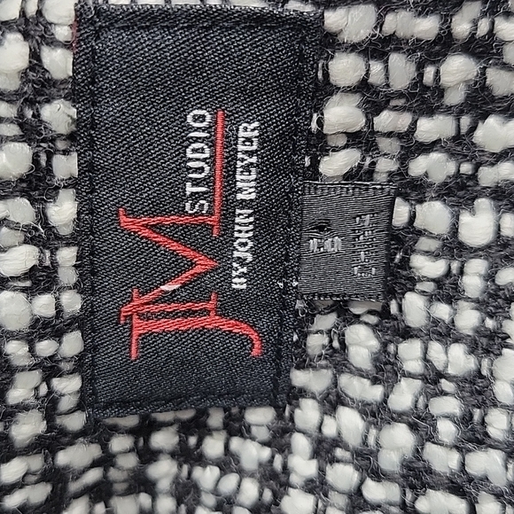 J M BY JOHN MYER Black and White Jacket Size 8 - Picture 8 of 8